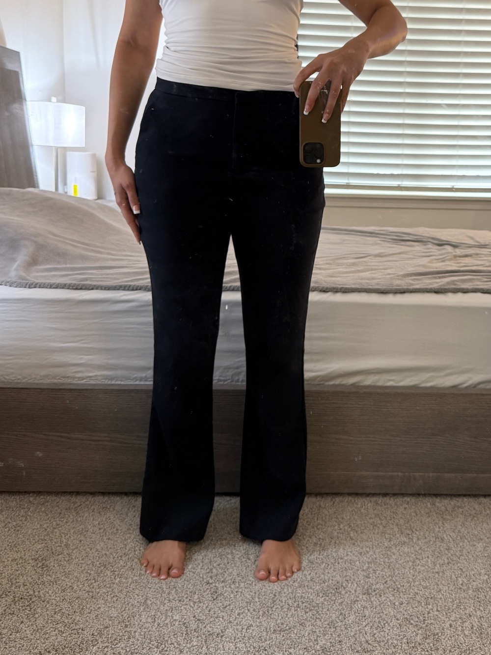 Abercrombie & Fitch Black Boot Cut Dress Pants Curve Love 27